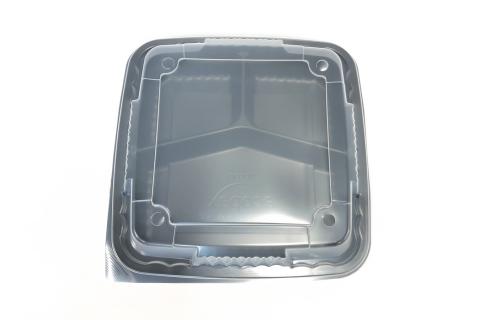 Ecopax PP Container Tray with 3 Compartement and Clear Plastic Lid Cover