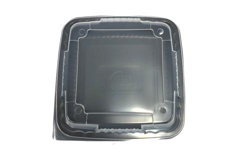 Ecopax PP Container Tray Single Compartement and Clear Plastic Lid Cover